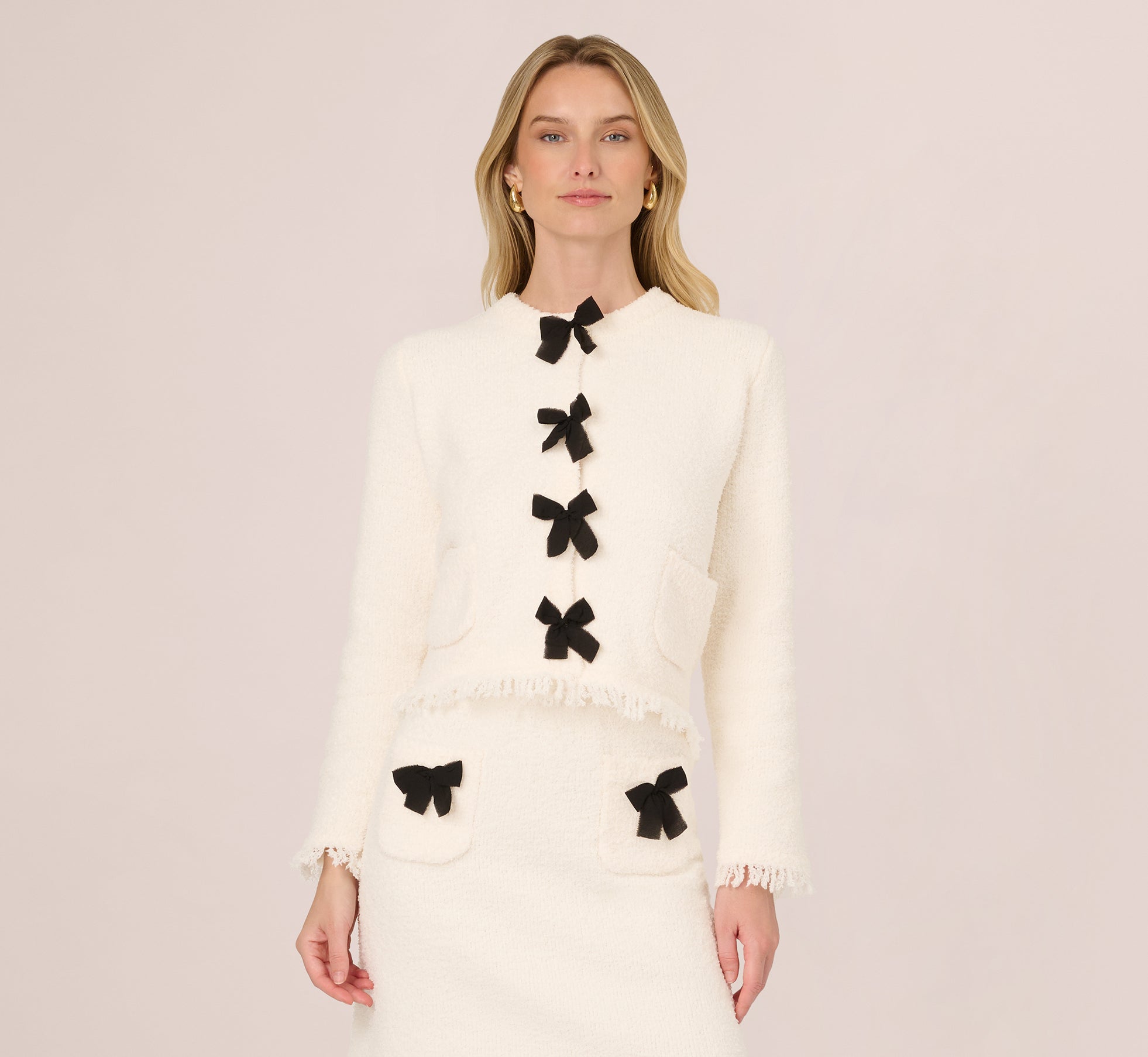 新品未使用】メゾンドドルチェ wavy cardigan アイボリー wavy