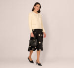 Pearly Bow Cardigan Sweater In Cream 2