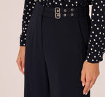 Straight Leg Side Buckle Pant In Blue Moon 4