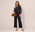 Straight Leg Side Buckle Pant In Blue Moon 1