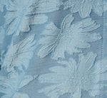 Long Sleeve Semisheer Burnout Floral Blouse In Stone Blue 7