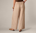 Wide Leg Airflow Braided Trim Pant In Bamboo 6
