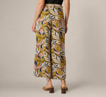 Wide Leg Rope Belt Pants In Amber Green Brushed Leaf 5