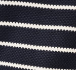 Short Sleeve Drop Shoulder Twofer Sweater In Navy Ivory W  Ivory 8