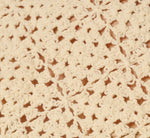 Short Sleeve Open Crochet Top In Cream 8