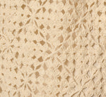 Crochet Knit Dagger Hem Midi Skirt In Cream 7