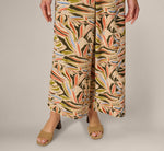 Wide Leg Airflow Crinkle Pant In Watercolor Leaf 5