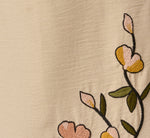 Floral Embroidery Wide Leg Pant In Pale Oak 7