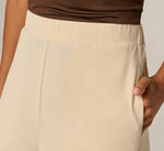 Floral Embroidery Wide Leg Pant In Pale Oak 5