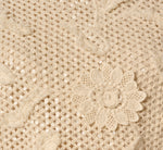 Short Sleeve Floral Sequin Crochet Top In Seedpearl 8