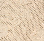 Floral Sequin Crochet Mini Skirt In Seedpearl 6