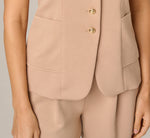 Ponte Knit Vest Top In Desert Dust 2