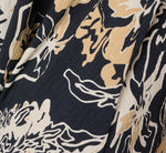 Ankle Length A Line Midi Skirt In Navy Ivory Whimsical Floral 6