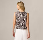Bubble Hem Tank Top In Chocolate Patchwork Stripe 6