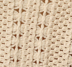Short Sleeve Cable Crochet Open Knit Fringe Top In Cream 7