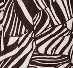 Pull On Cropped Wide Leg Pant In Chocolate Patchwork Stripe 6