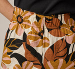 Pull On Cropped Wide Leg Pant In Cream Tapenade Floral 3