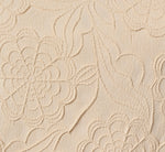 Short Sleeve Floral Embossed Knit Top In Cream 7