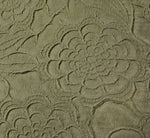 Short Sleeve Floral Embossed Knit Top In Olivine 7