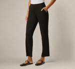 Straight Leg Stretch Ponte Pant In Black 2