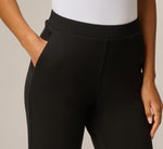 Straight Leg Stretch Ponte Pant In Black 3