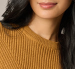 Short Sleeve Shaker Knit Pullover Sweater In Butternut 6