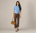 Short Sleeve Shaker Knit Pullover Sweater In Classic Blue 2