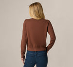 Long Sleeve Floral Blossom Embroidered Cardigan Sweater In Truffle Cream 6