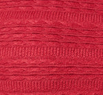 Long Sleeve Textured Ruffle Hem Cardigan Sweater In Garnet 7