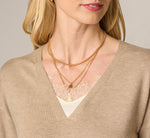 Long Sleeve Lace Twofer Sweater Top In Natural Heather Ivory 4