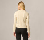 Cable Knit Crochet Peter Pan Collar Cardigan Sweater In Cream 6