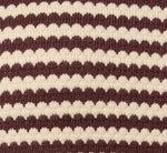 Long Sleeve Polo Collar Cardigan Sweater In Chocolate Cream 8