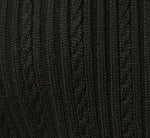 Long Sleeve Pearly Collar Cardigan Sweater In Black 7