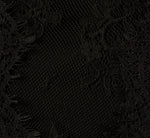 Flutter Sleeve Lace Illusion Peplum Top In Black 7