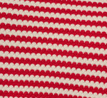 Long Sleeve Pearly Rhinestone Collar Pullover Sweater In Haute Red Ivory 7