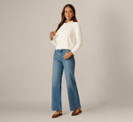 Long Sleeve Pearly Peter Pan Collar Sweater In Ivory 2