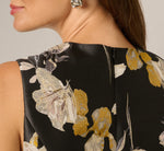Sleeveless Brocade Top In Brocade Floral 5