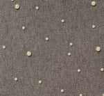 Pearly Beaded Sweater Knit Midi Skirt In Dark Heather 6