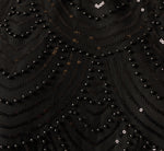 Scalloped Sequin Beaded Tank Top In Black 7