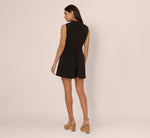 Sleeveless Romper With Peplum Hem In Black 5