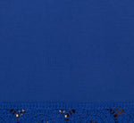 Crochet Trimmed Sheath Midi Dress With Tank Straps In Cobalt 6