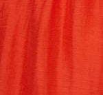 Shirred Fit And Flare Dress With Puff Short Sleeves In Orange Spice 6