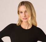 Jersey Metallic Combo Short Dress In Black Gold 5