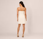 Tweed Pearl Short Dress In Ivory 6