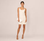 Tweed Pearl Short Dress In Ivory 2