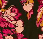 Floral Print Maxi Dress With Puff Sleeves In Hunter Multi 7