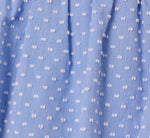 Polka Dot Ruffle Flounce Short Dress In Chambray Blue 7