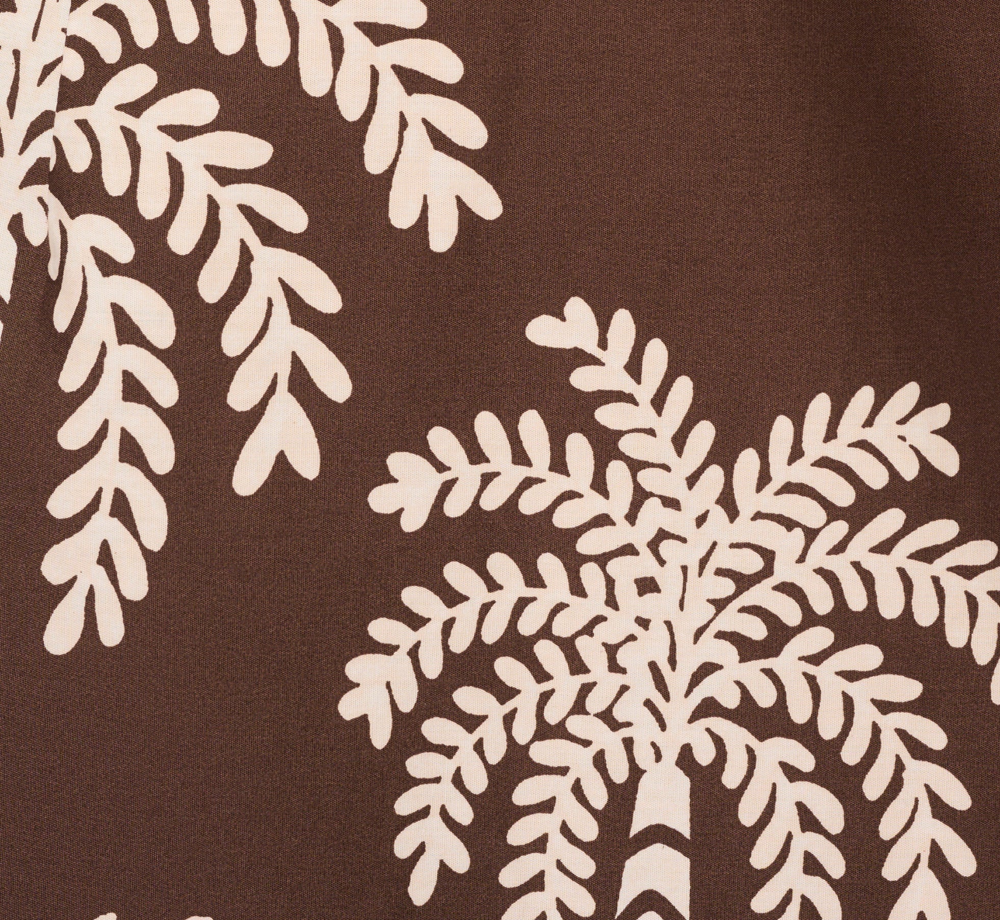 Sleeveless Bow Front Palm Tree Sundress In Brown Ivory 1