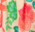 Floral Shirred Cotton Midi Sundress In Ivory Multi 7