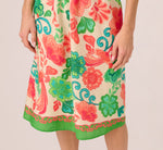 Floral Shirred Cotton Midi Sundress In Ivory Multi 5